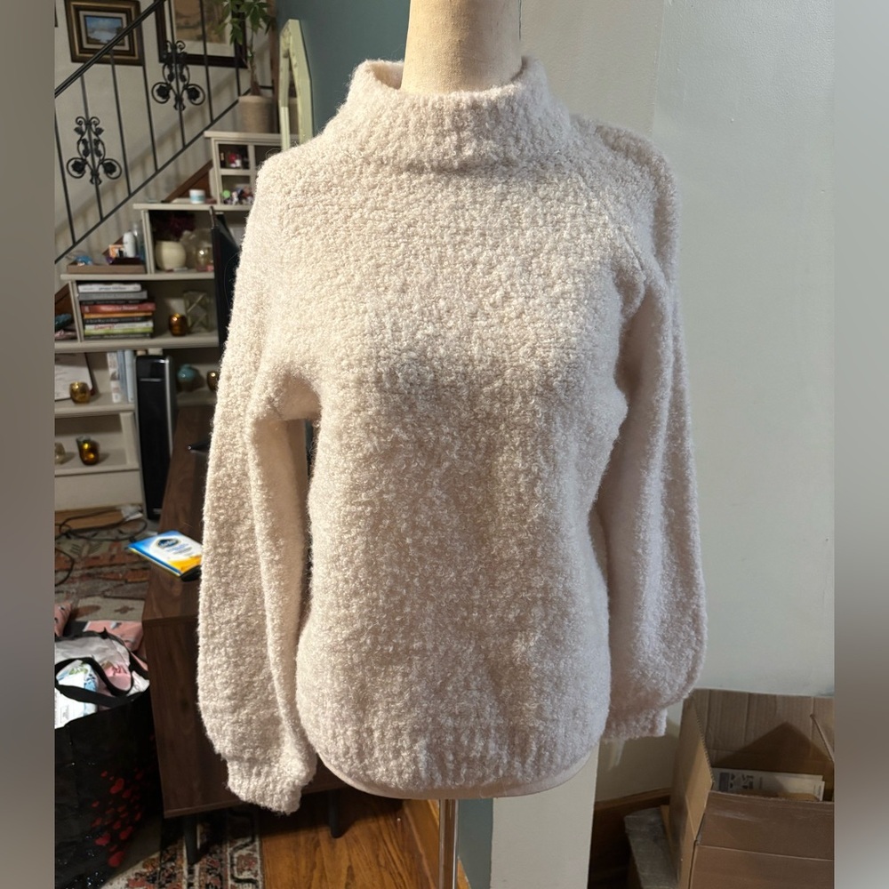 Part Two Wool Alpaca Elisa Sweater Cream Size Small